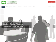 Tablet Screenshot of opensignage.com